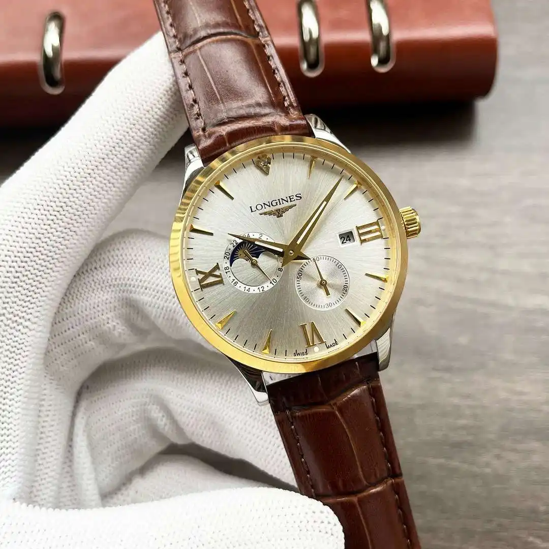 General Watches Longines Watch Lang@ men's watch with original fully automatic mechanical movement, top-grade 316 stainless steel case and strap, mineral super mirror, diameter 42mm KK04050 3 view 8