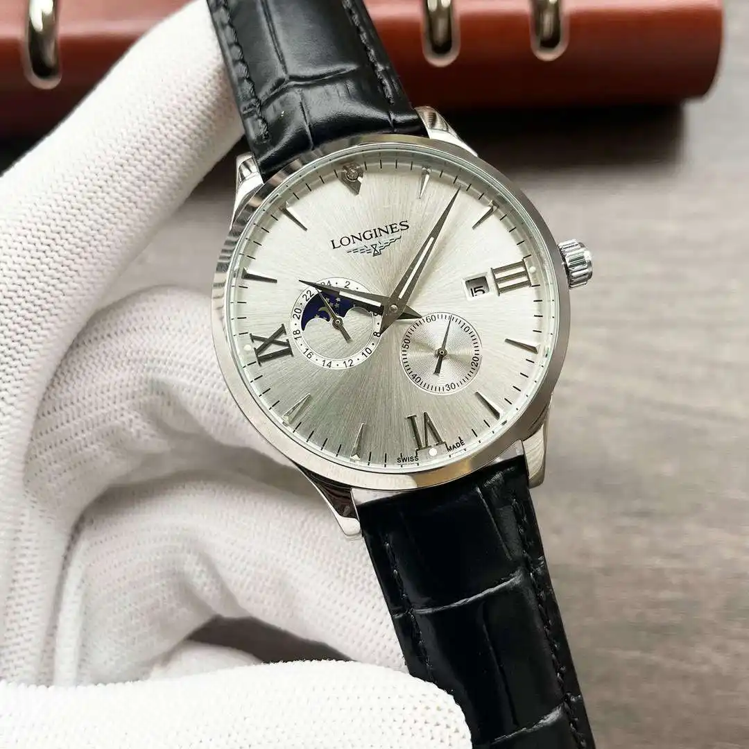 General Watches Longines Watch Lang@ men's watch with original fully automatic mechanical movement, top-grade 316 stainless steel case and strap, mineral super mirror, diameter 42mm KK04050 3 view 9