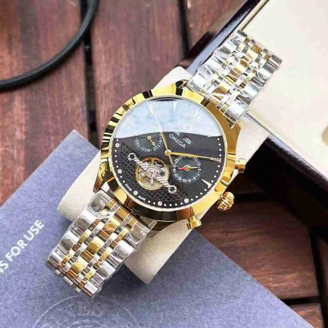General Watches Omega Watch Men's Watch Paired with Original Fully Automatic Mechanical Movement Top Grade 316 Precision Steel Case with Mineral Super Strong Mirror Diameter 42mm KK05350 view 5