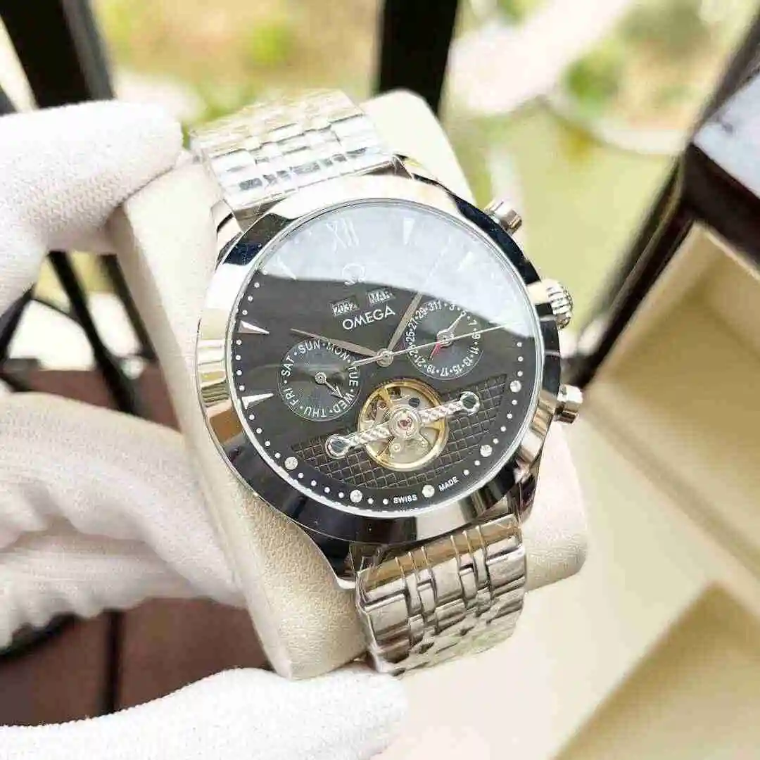 General Watches Omega Watch Men's Watch Paired with Original Fully Automatic Mechanical Movement Top Grade 316 Precision Steel Case with Mineral Super Strong Mirror Diameter 42mm KK05350 view 7