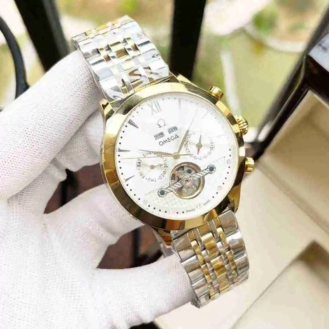 General Watches Omega Watch Men's Watch Paired with Original Fully Automatic Mechanical Movement Top Grade 316 Precision Steel Case with Mineral Super Strong Mirror Diameter 42mm KK05350 view 8
