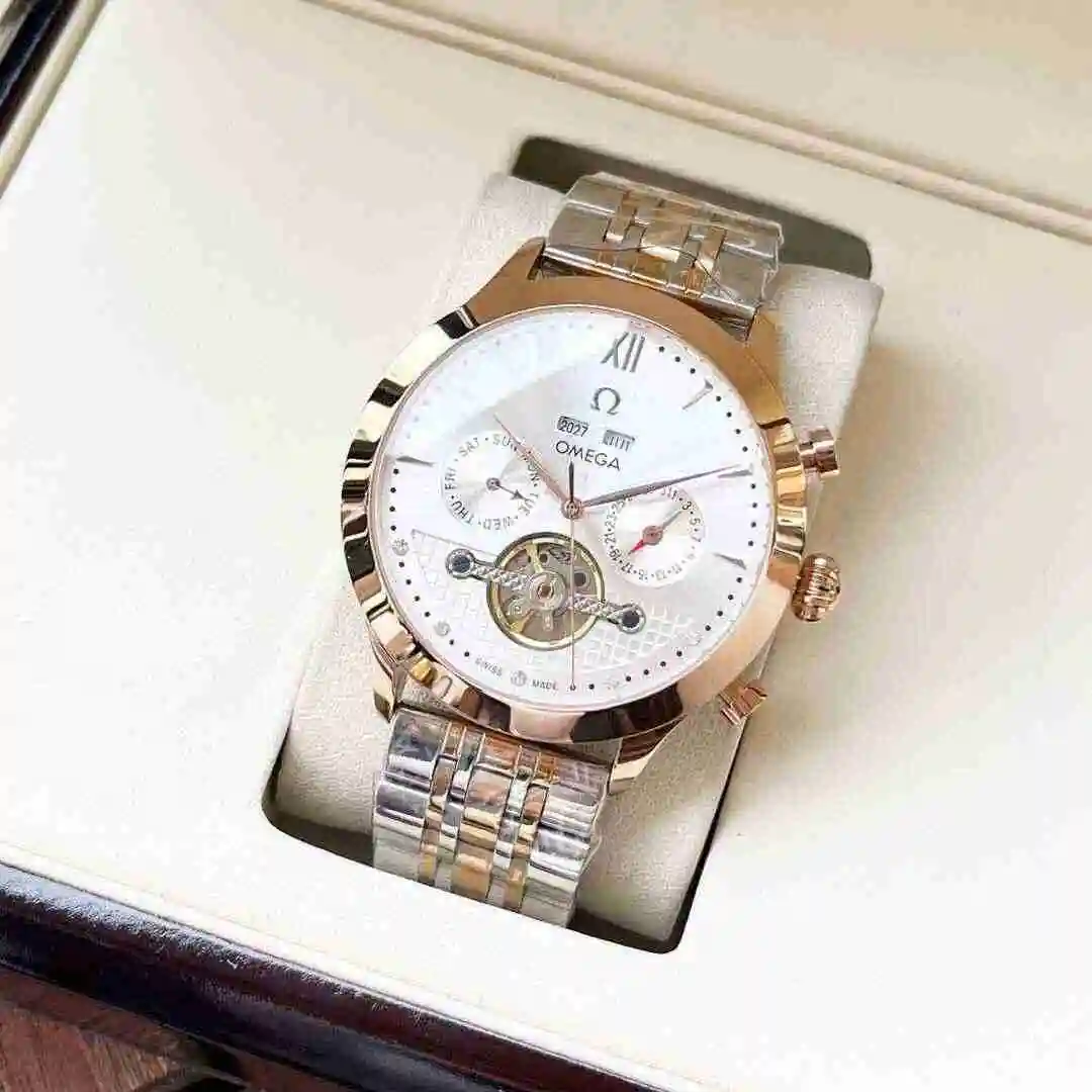 General Watches Omega Watch Men's Watch Paired with Original Fully Automatic Mechanical Movement Top Grade 316 Precision Steel Case with Mineral Super Strong Mirror Diameter 42mm KK05350 view 9