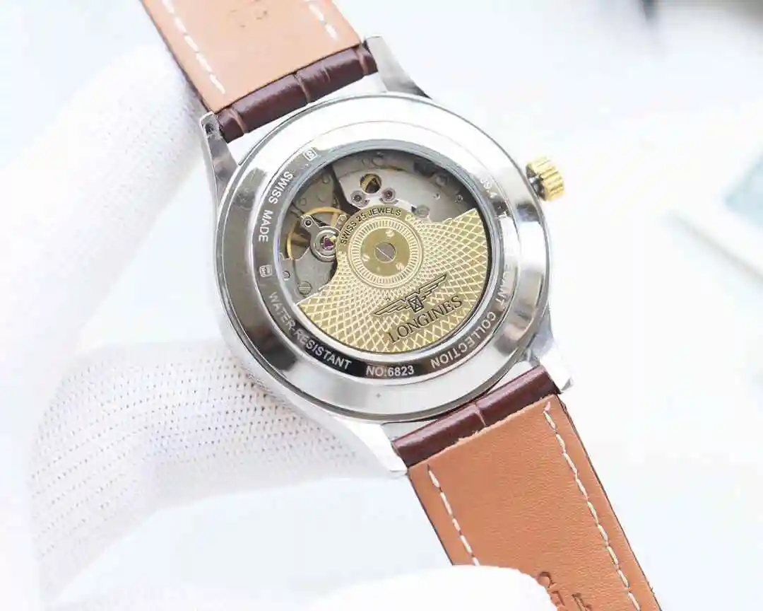 General Watches Longines watch for men with original fully automatic mechanical movement, top grade 316 precision steel case with mineral super strong mirror diameter 42mm KK04350 2 view 3