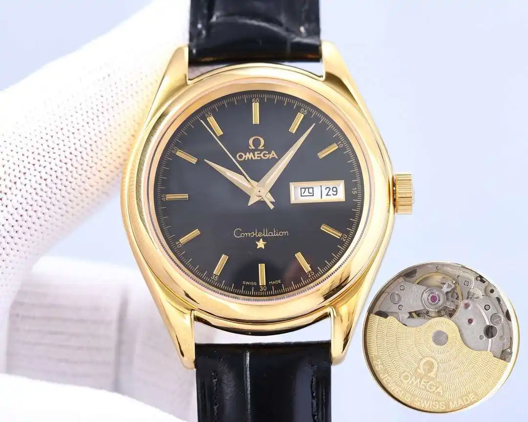 General Watches Watch OMEGA men's watch with original fully automatic mechanical movement, top 316 stainless steel case and strap, mineral super mirror, diameter 39mm KK04550 1 view 5