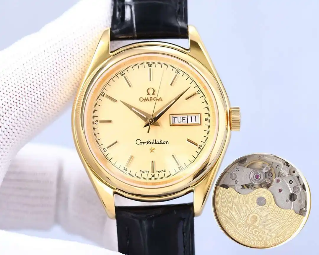 General Watches Watch OMEGA men's watch with original fully automatic mechanical movement, top 316 stainless steel case and strap, mineral super mirror, diameter 39mm KK04550 1 view 6