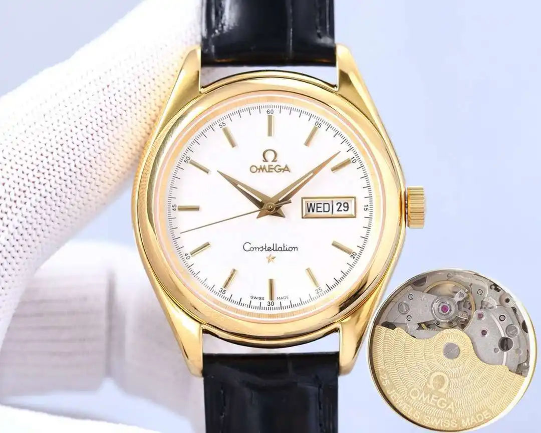 General Watches Watch OMEGA men's watch with original fully automatic mechanical movement, top 316 stainless steel case and strap, mineral super mirror, diameter 39mm KK04550 1 view 7