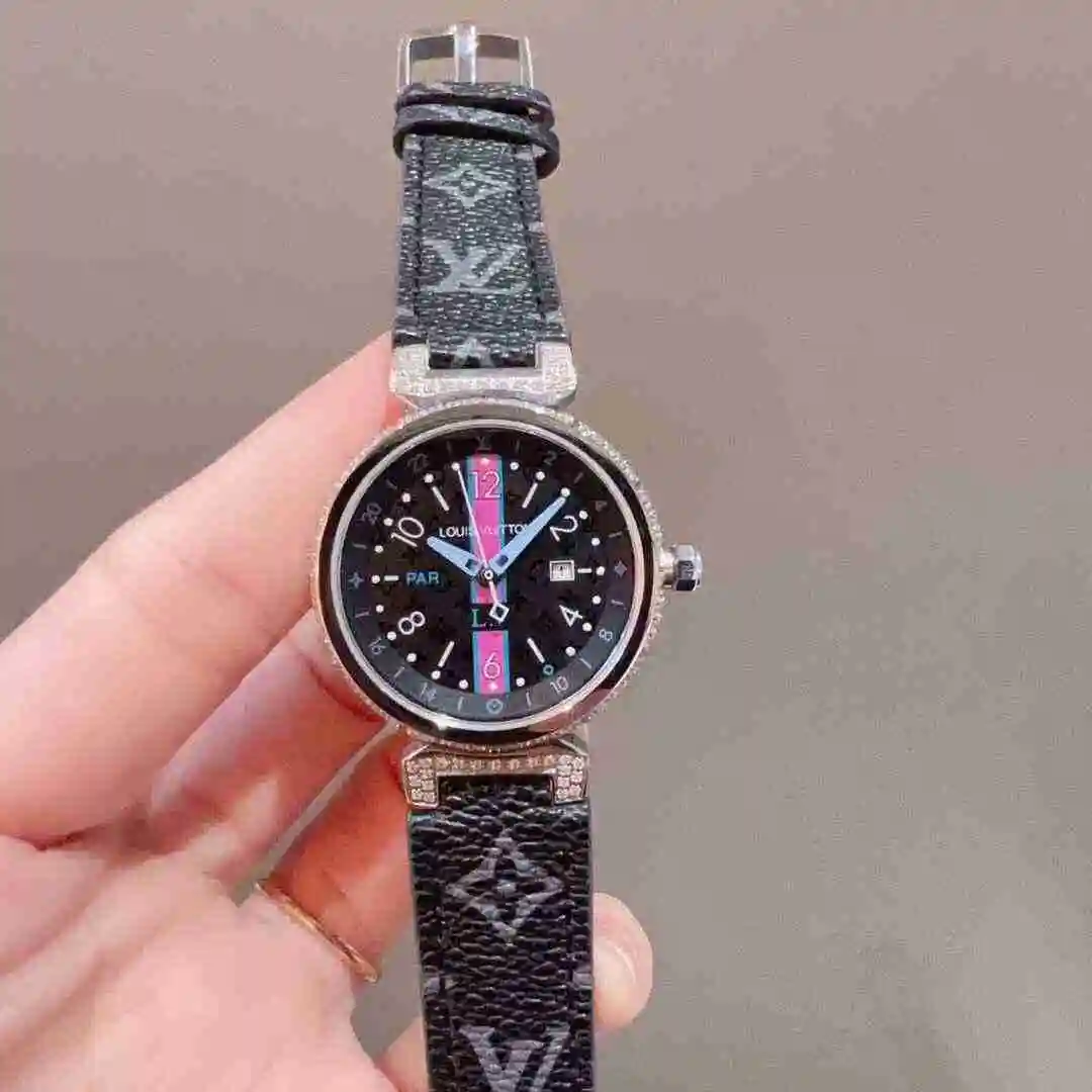 General Watches LV watch for women with original fully automatic mechanical movement, top grade 316 precision steel case with mineral super strong mirror diameter 33mm KK03450 view 7