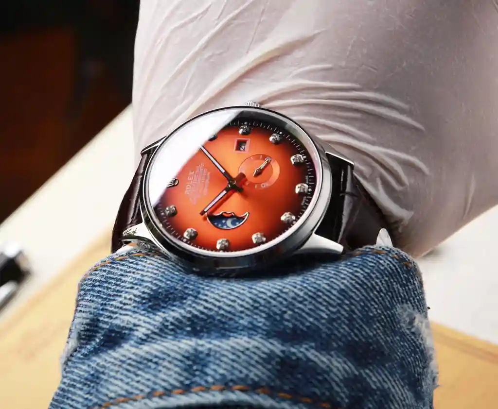 General Watches Rolex watch men's watch with original fully automatic mechanical movement top 316 stainless steel case strap mineral super mirror diameter 39mm KK06350 2 view 5