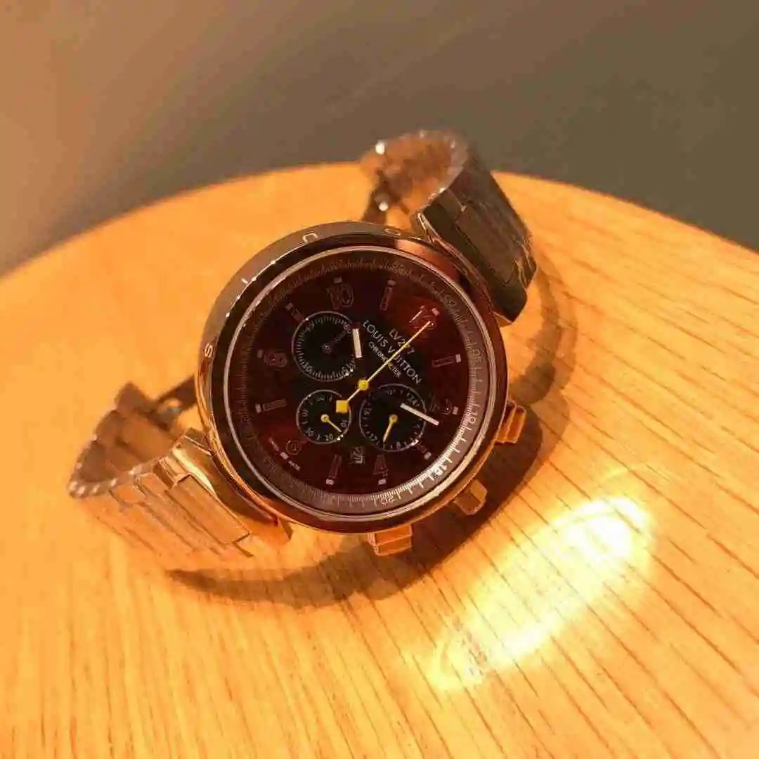 General Watches LV watch for men with original fully automatic mechanical movement, top grade 316 precision steel case with mineral super strong mirror diameter 42mm KK03450 view 6