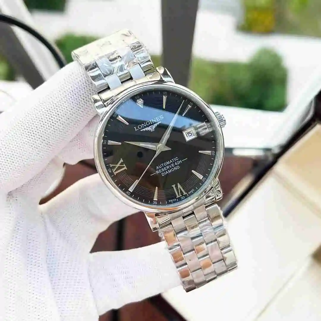 General Watches Longines Watch Men's Watch Paired with Original Fully Automatic Mechanical Movement Top Grade 316 Precision Steel Case with Mineral Super Strong Mirror Diameter 40mm KK04250 2 view 6