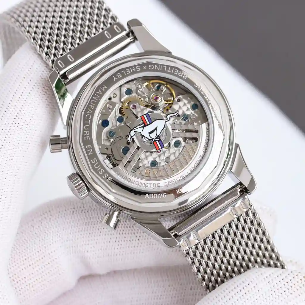 General Watches Breitling Bai@Nianling watch men's watch with original fully automatic mechanical movement top 316 stainless steel case strap mineral super mirror diameter 42mm KK013500 view 3