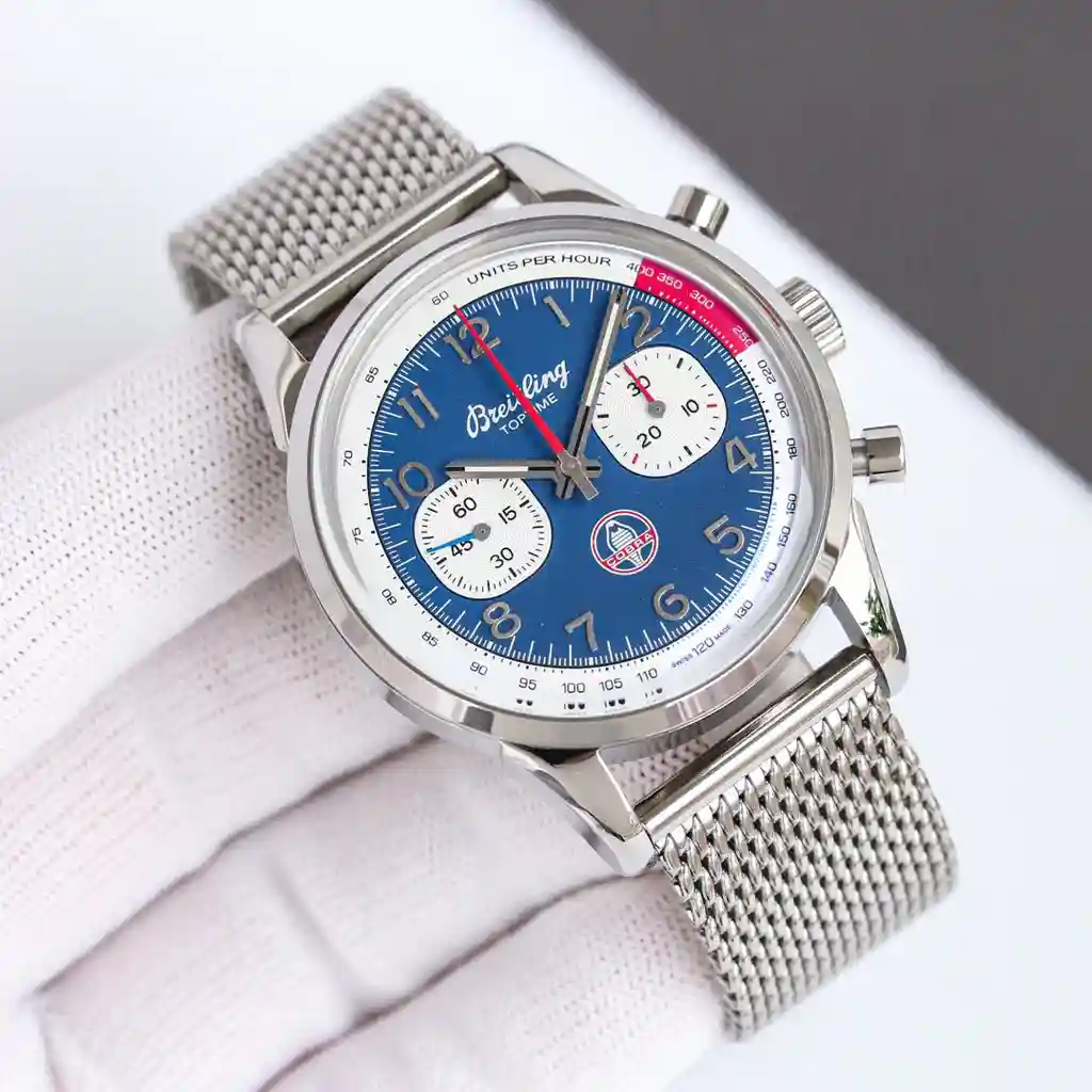General Watches Breitling Bai@Nianling watch men's watch with original fully automatic mechanical movement top 316 stainless steel case strap mineral super mirror diameter 42mm KK013500 view 7