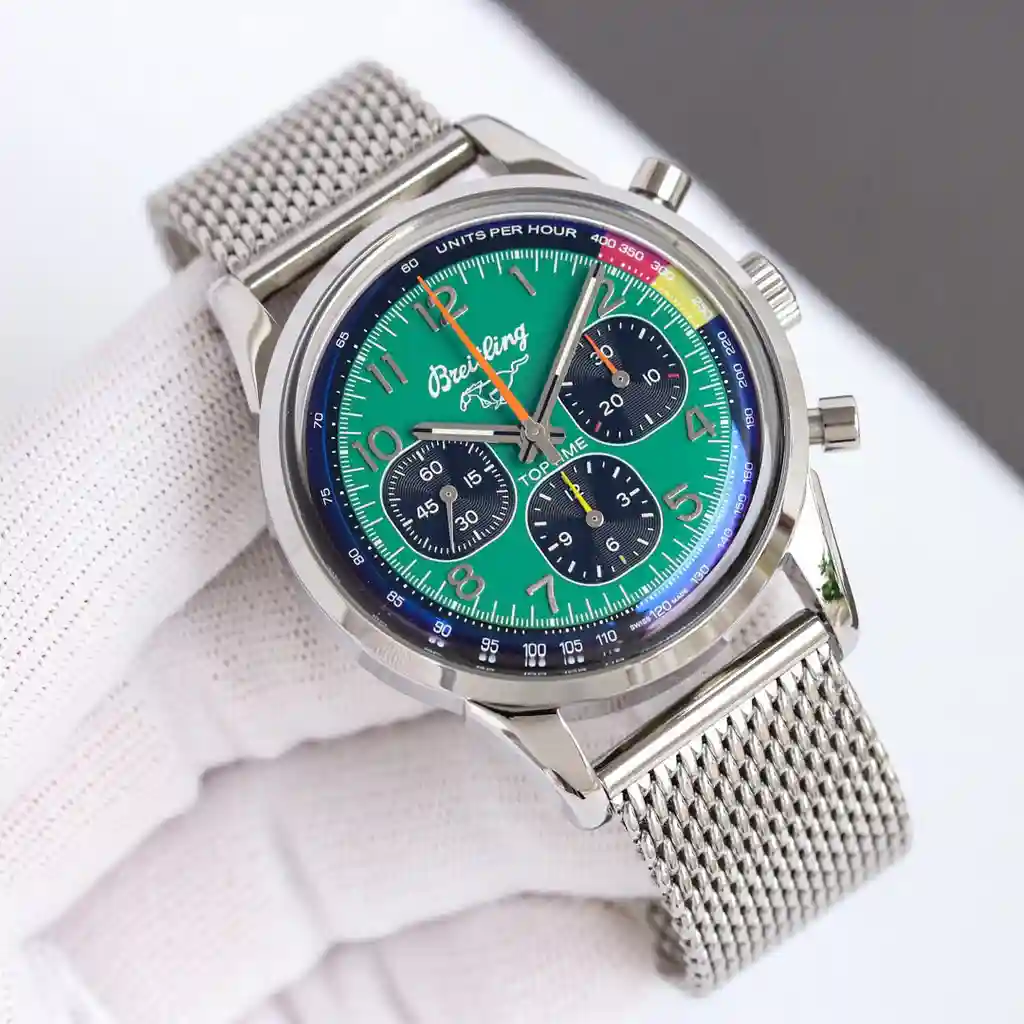 General Watches Breitling Bai@Nianling watch men's watch with original fully automatic mechanical movement top 316 stainless steel case strap mineral super mirror diameter 42mm KK013500 view 9