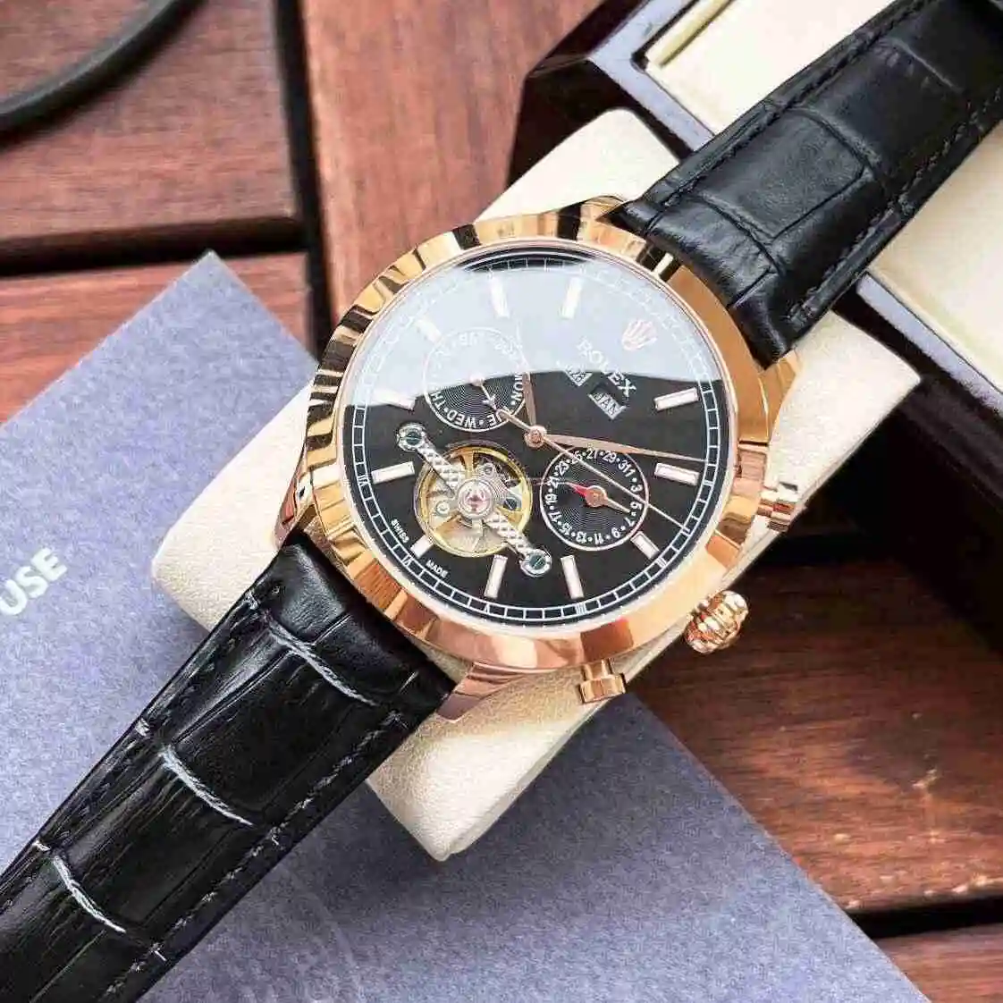 General Watches Rolex Watch Men's Watch Paired with Original Fully Automatic Mechanical Movement Top Grade 316 Precision Steel Case with Mineral Super Strong Mirror Diameter 42mm KK view 4