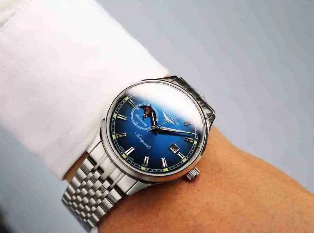 General Watches Longines Watch Men's Watch Paired with Original Fully Automatic Mechanical Movement Top grade 316 Precision Steel Case with Mineral Super Strong Mirror Diameter 40mm KK06500 view 8
