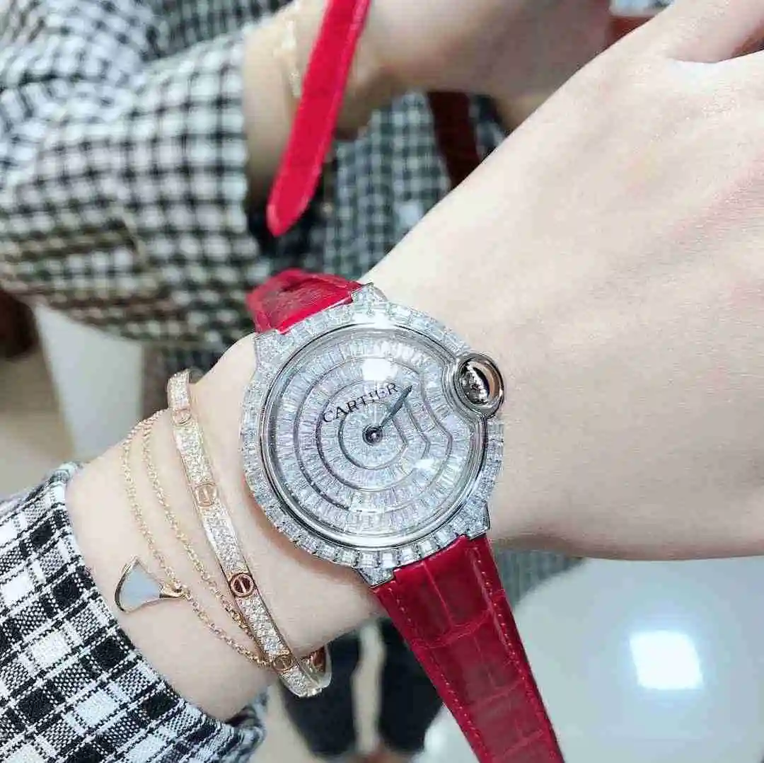 General Watches Blue balloon square diamond gypsophila ladies watch view 2