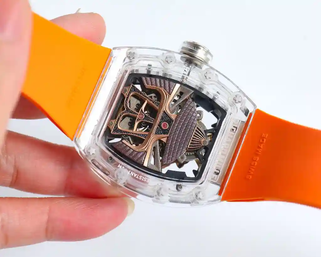 General Watches Richard@DeMille watch men's watch with original fully automatic mechanical movement top 316 stainless steel case strap mineral super mirror diameter 42mm KK view 3