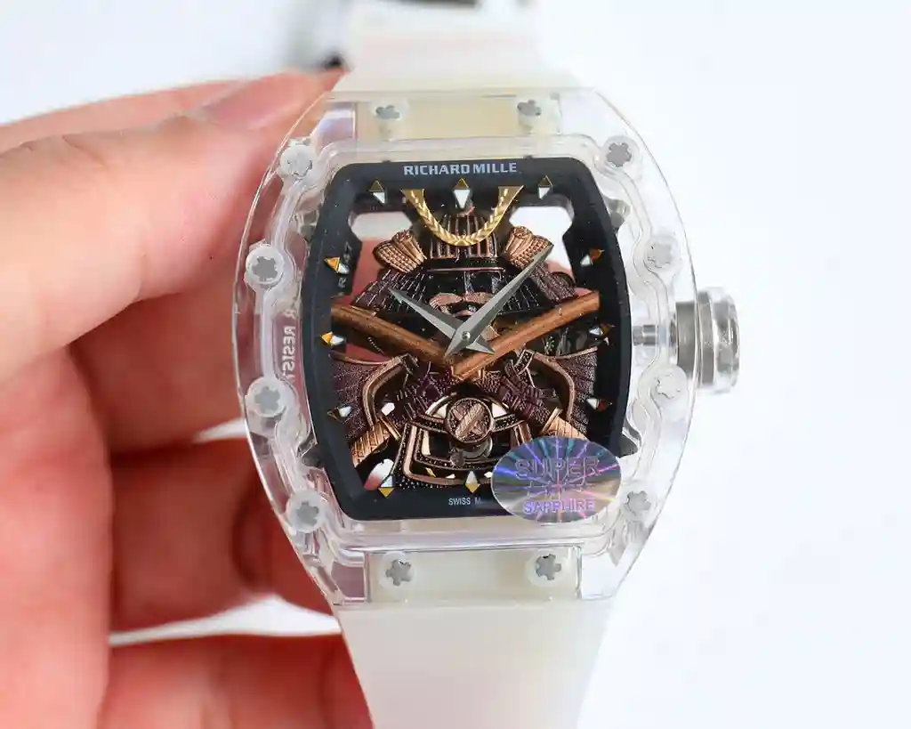 General Watches Richard@DeMille watch men's watch with original fully automatic mechanical movement top 316 stainless steel case strap mineral super mirror diameter 42mm KK view 6