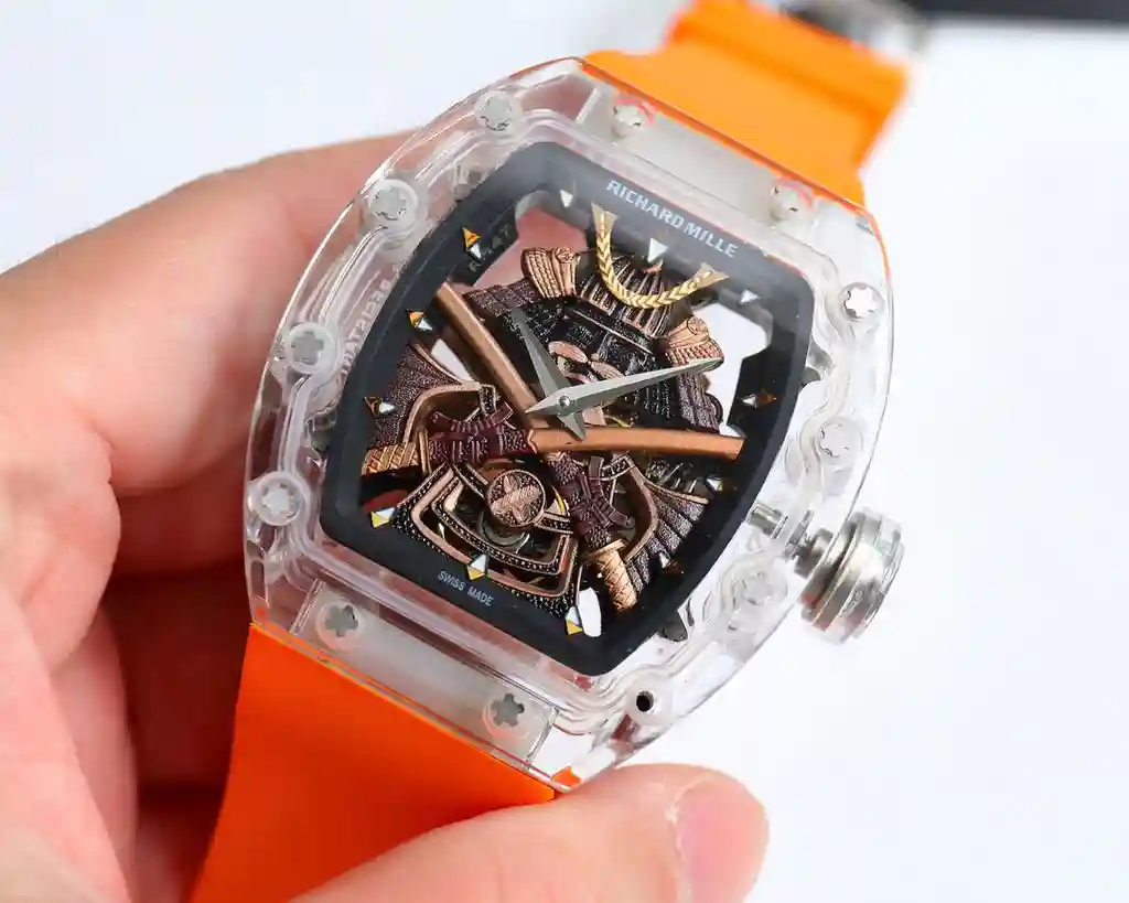 General Watches Richard@DeMille watch men's watch with original fully automatic mechanical movement top 316 stainless steel case strap mineral super mirror diameter 42mm KK view 8