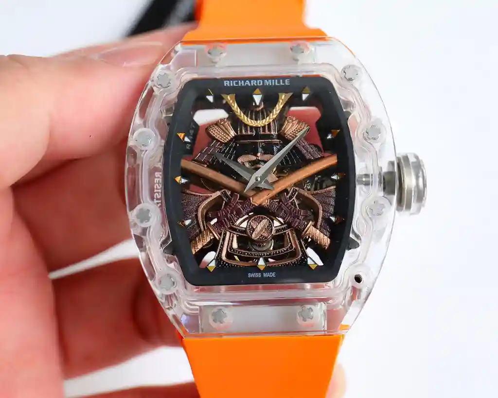 General Watches Richard@DeMille watch men's watch with original fully automatic mechanical movement top 316 stainless steel case strap mineral super mirror diameter 42mm KK view 9