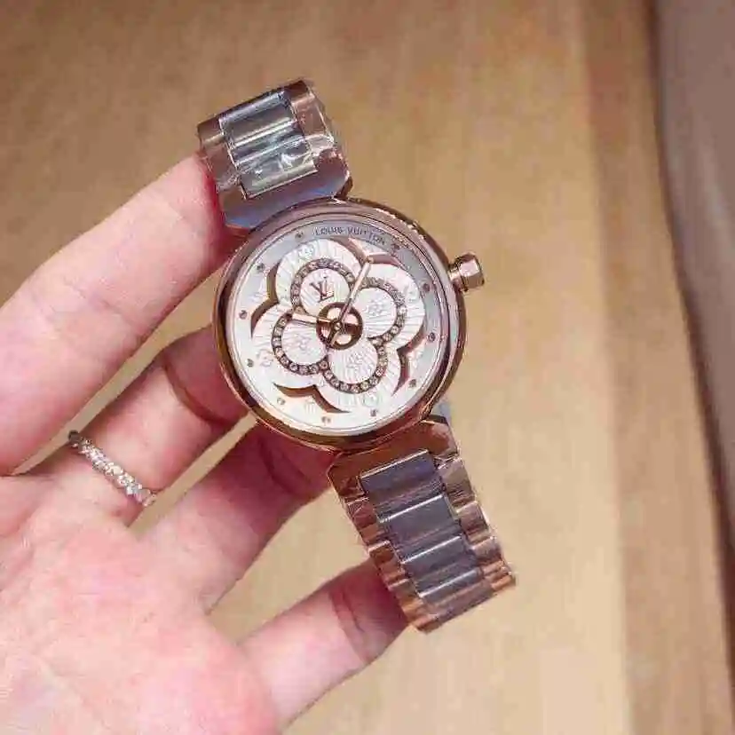 General Watches LV watch for women with original fully automatic mechanical movement, top grade 316 precision steel case with mineral super strong mirror diameter 33mm KK02550 5 view 4