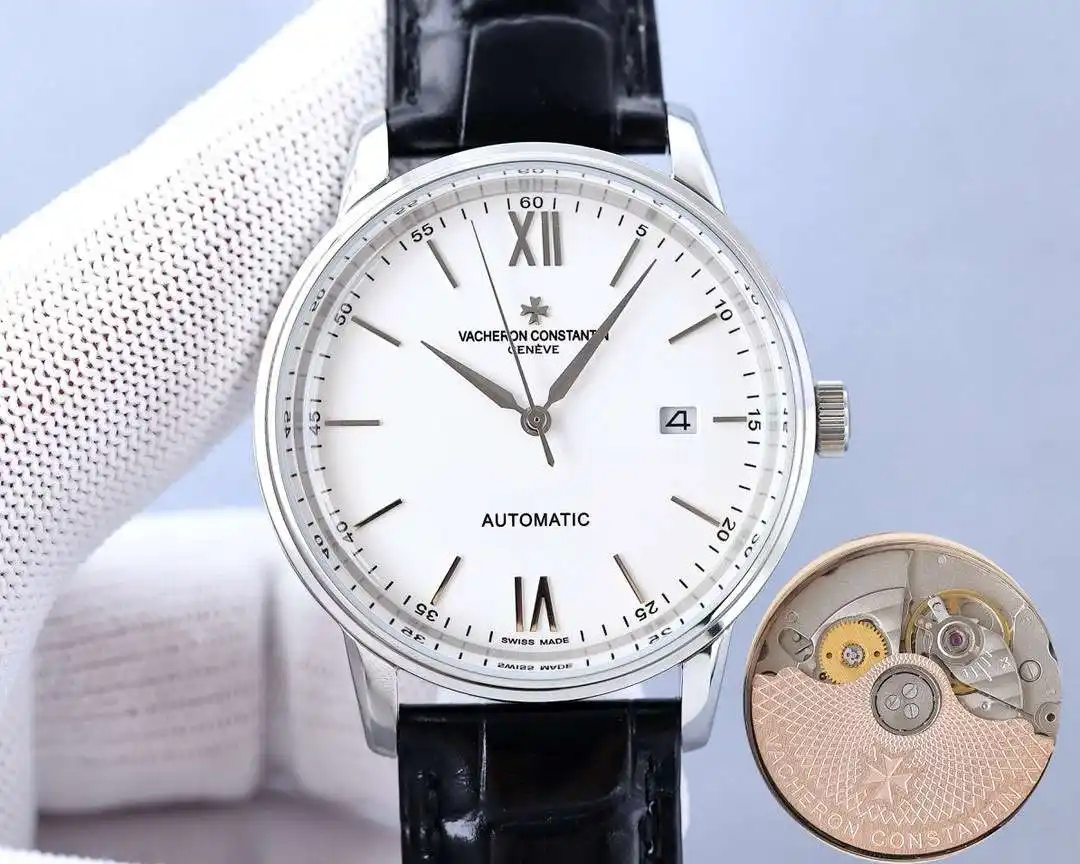 General Watches Vacheron Constantin Watch Jiang@Dun men's watch with original fully automatic mechanical movement, top-grade 316 stainless steel case and strap, mineral super mirror, diameter 40mm KK06550 1 view 6