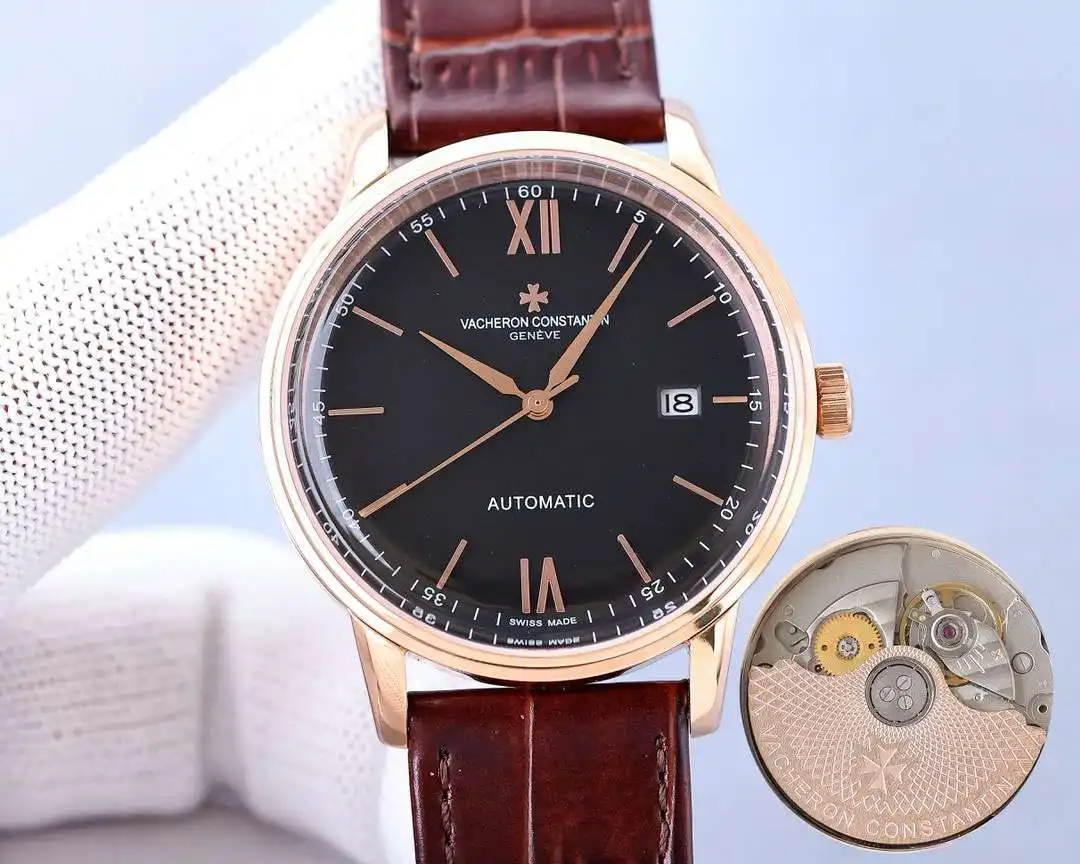 General Watches Vacheron Constantin Watch Jiang@Dun men's watch with original fully automatic mechanical movement, top-grade 316 stainless steel case and strap, mineral super mirror, diameter 40mm KK06550 1 view 7