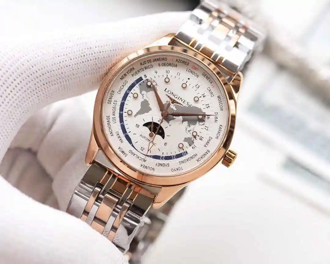 General Watches Longines watch for men with original fully automatic mechanical movement, top grade 316 precision steel case with mineral super strong mirror diameter 42mm KK04350 view 5