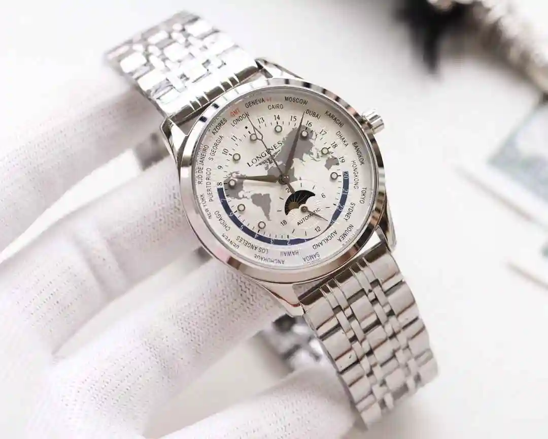 General Watches Longines watch for men with original fully automatic mechanical movement, top grade 316 precision steel case with mineral super strong mirror diameter 42mm KK04350 view 7