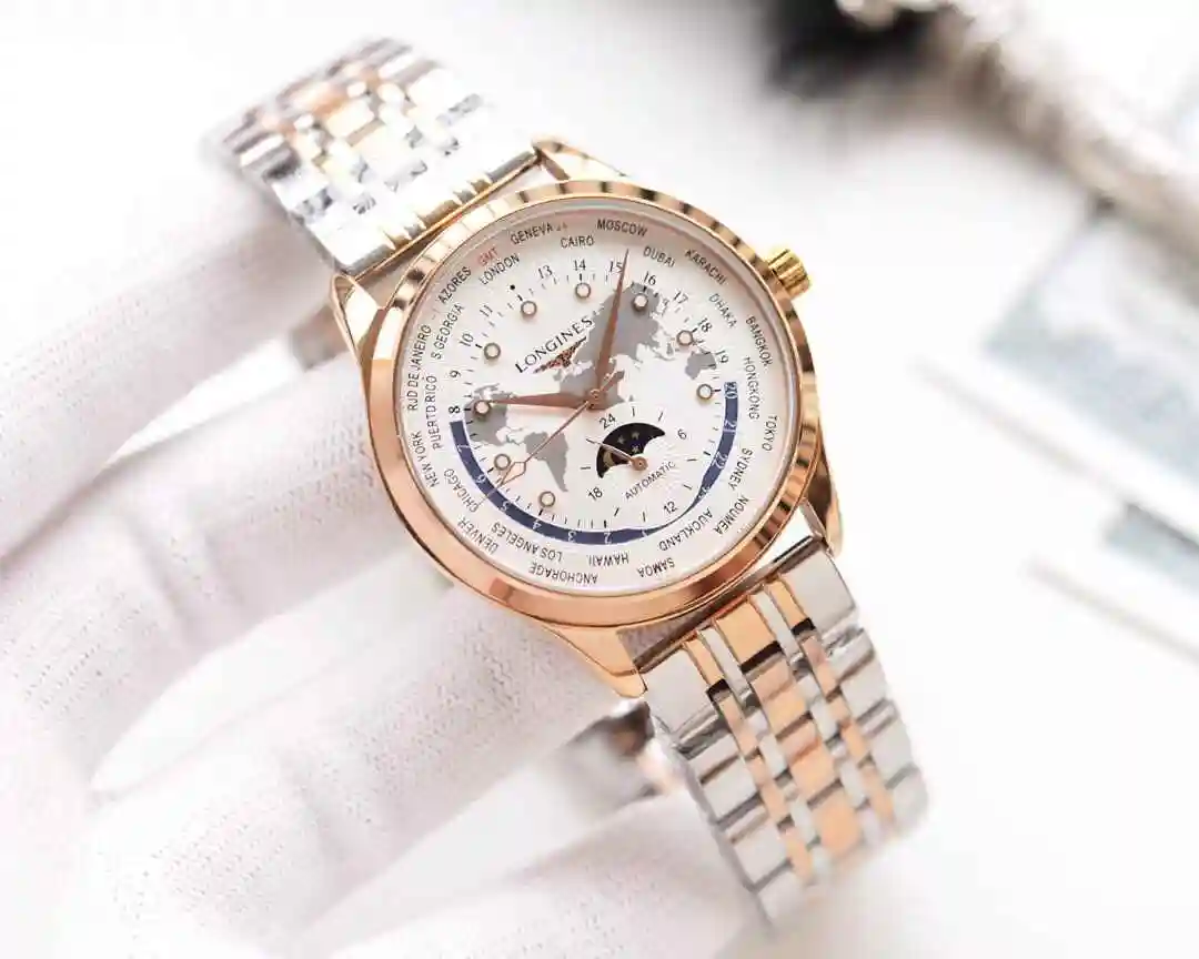 General Watches Longines watch for men with original fully automatic mechanical movement, top grade 316 precision steel case with mineral super strong mirror diameter 42mm KK04350 view 8