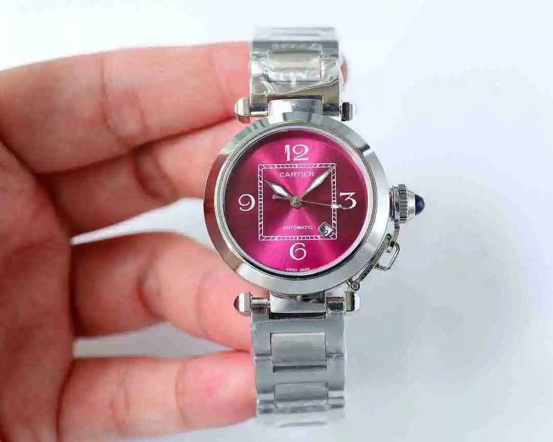 General Watches Cartier Watch Women's Watch Paired with Original Fully Automatic Mechanical Movement Top Grade 316 Precision Steel Case with Mineral Super Strong Mirror Diameter 32mm kk07500 view 9