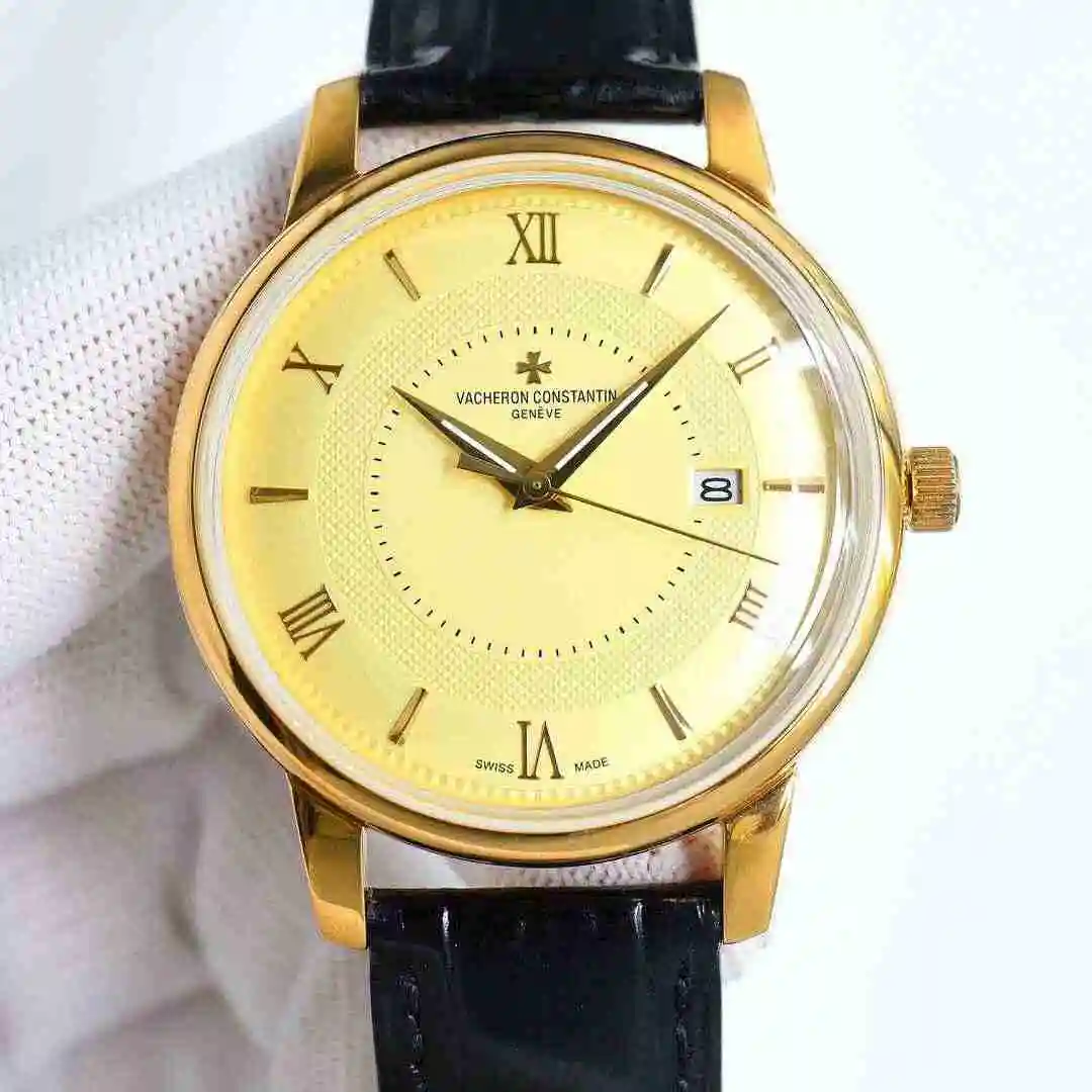 General Watches Vacheron Constantin Jiangshi Danton Watch Men's Watch Paired with Original Fully Automatic Mechanical Movement, Top Grade 316 Precision Steel Case with Mineral Super Strong Mirror Diameter 42mm kk09800 2 view 8