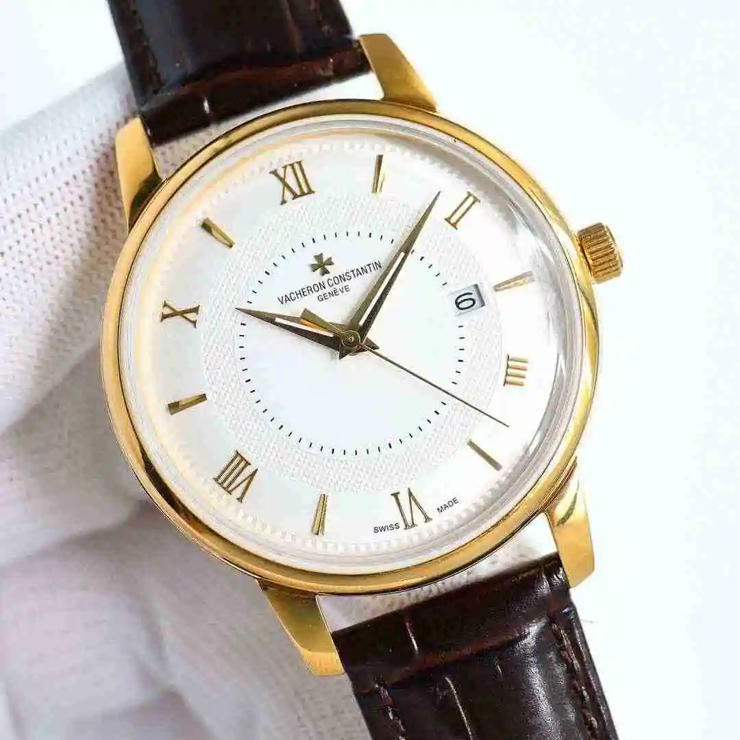 General Watches Vacheron Constantin Jiangshi Danton Watch Men's Watch Paired with Original Fully Automatic Mechanical Movement, Top Grade 316 Precision Steel Case with Mineral Super Strong Mirror Diameter 42mm kk09800 2 view 9
