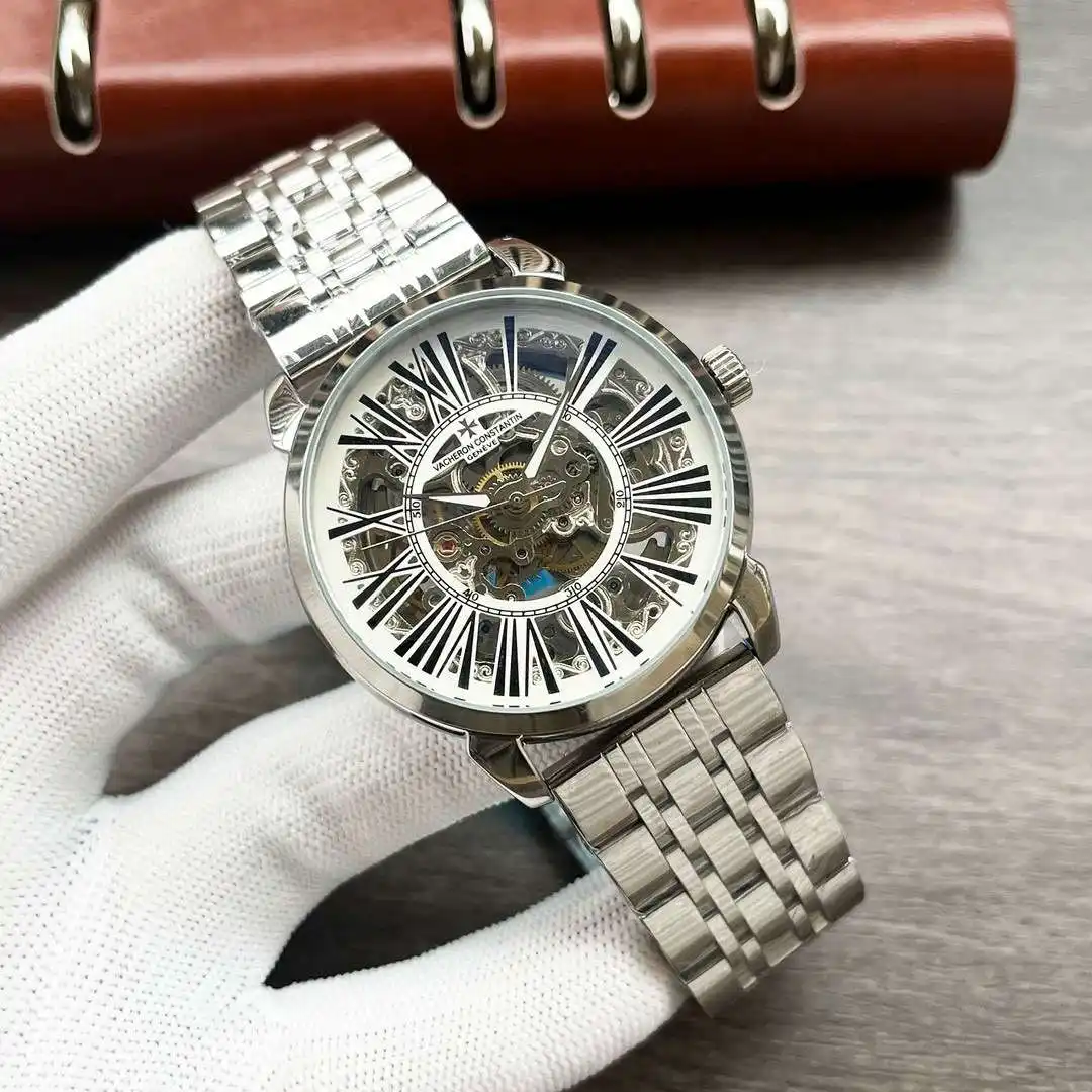General Watches Vacheron Constantin Watch Jiang@Dun men's watch with original fully automatic mechanical movement, top-grade 316 stainless steel case and strap, mineral super mirror, diameter 42mm KK04050 view 9