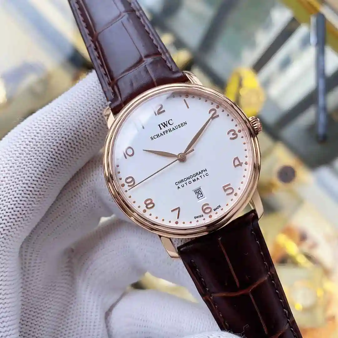 General Watches IWC Wanguo White 450 Rose 470 Watch view 7