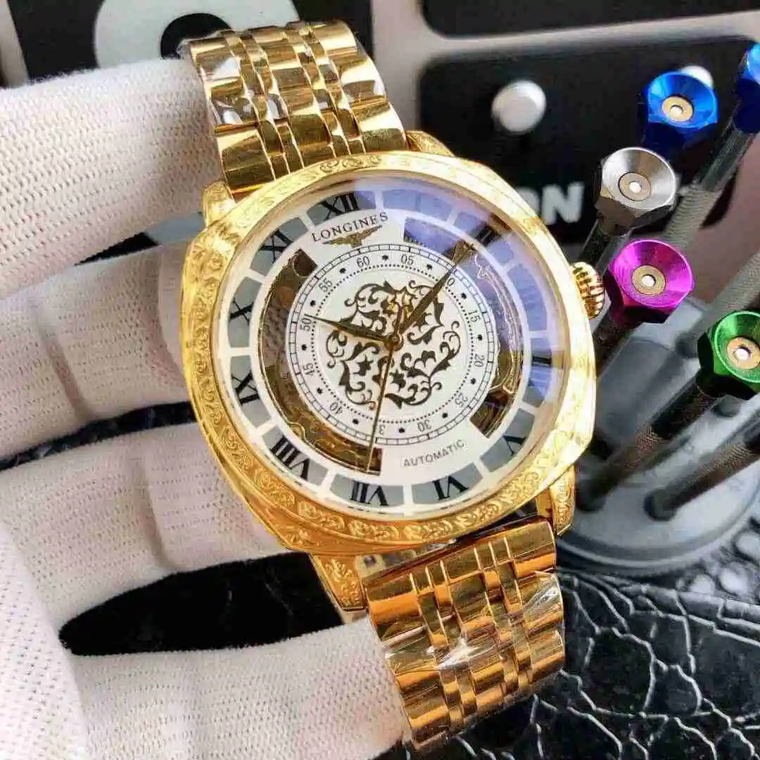 General Watches Longines Watch Men's Watch Paired with Original Fully Automatic Mechanical Movement Top Grade 316 Precision Steel Case with Mineral Super Strong Mirror Diameter 42mm KK05650 1 view 6