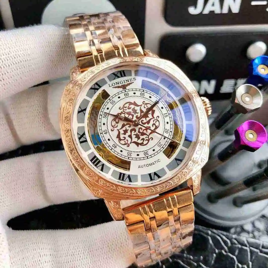 General Watches Longines Watch Men's Watch Paired with Original Fully Automatic Mechanical Movement Top Grade 316 Precision Steel Case with Mineral Super Strong Mirror Diameter 42mm KK05650 1 view 8