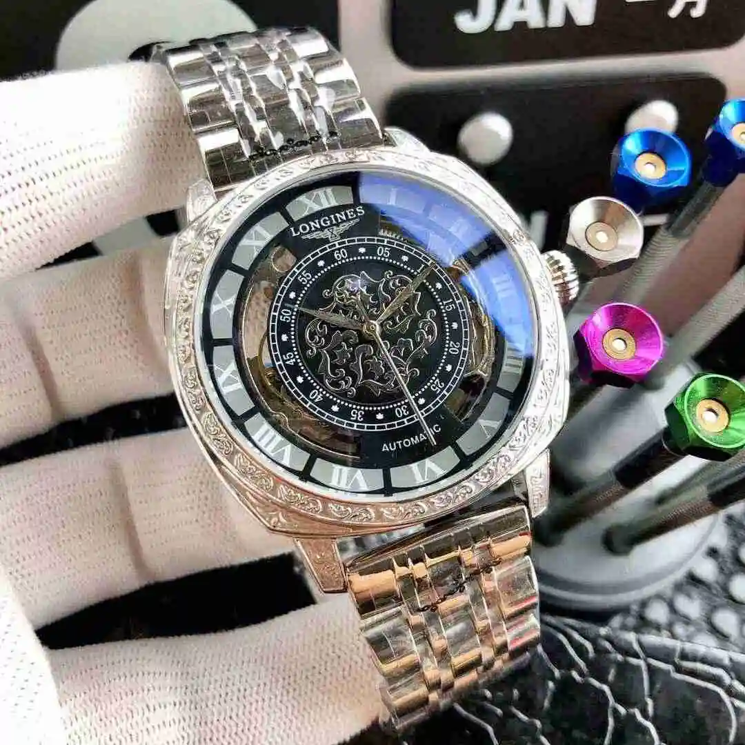 General Watches Longines Watch Men's Watch Paired with Original Fully Automatic Mechanical Movement Top Grade 316 Precision Steel Case with Mineral Super Strong Mirror Diameter 42mm KK05650 1 view 9