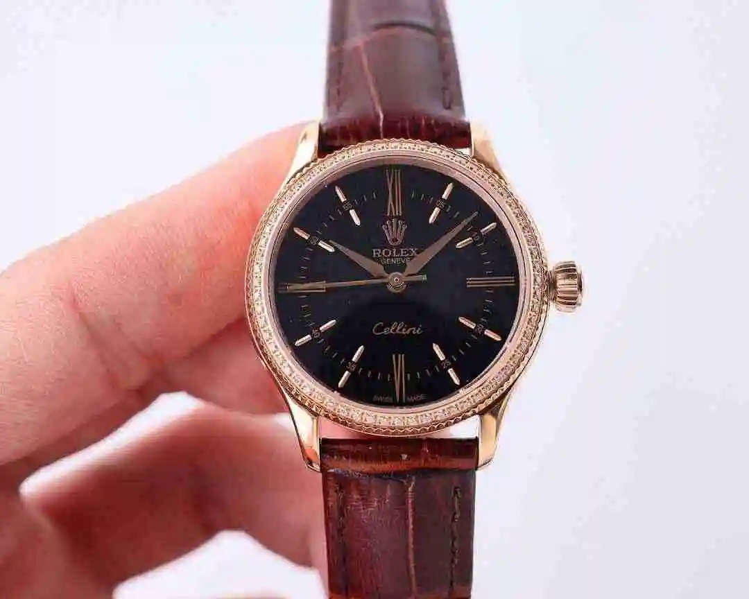 General Watches Rolex Watch Women's Watch Paired with Original Fully Automatic Mechanical Movement Top Grade 316 Precision Steel Case with Mineral Super Strong Mirror Diameter 32mm kk view 6