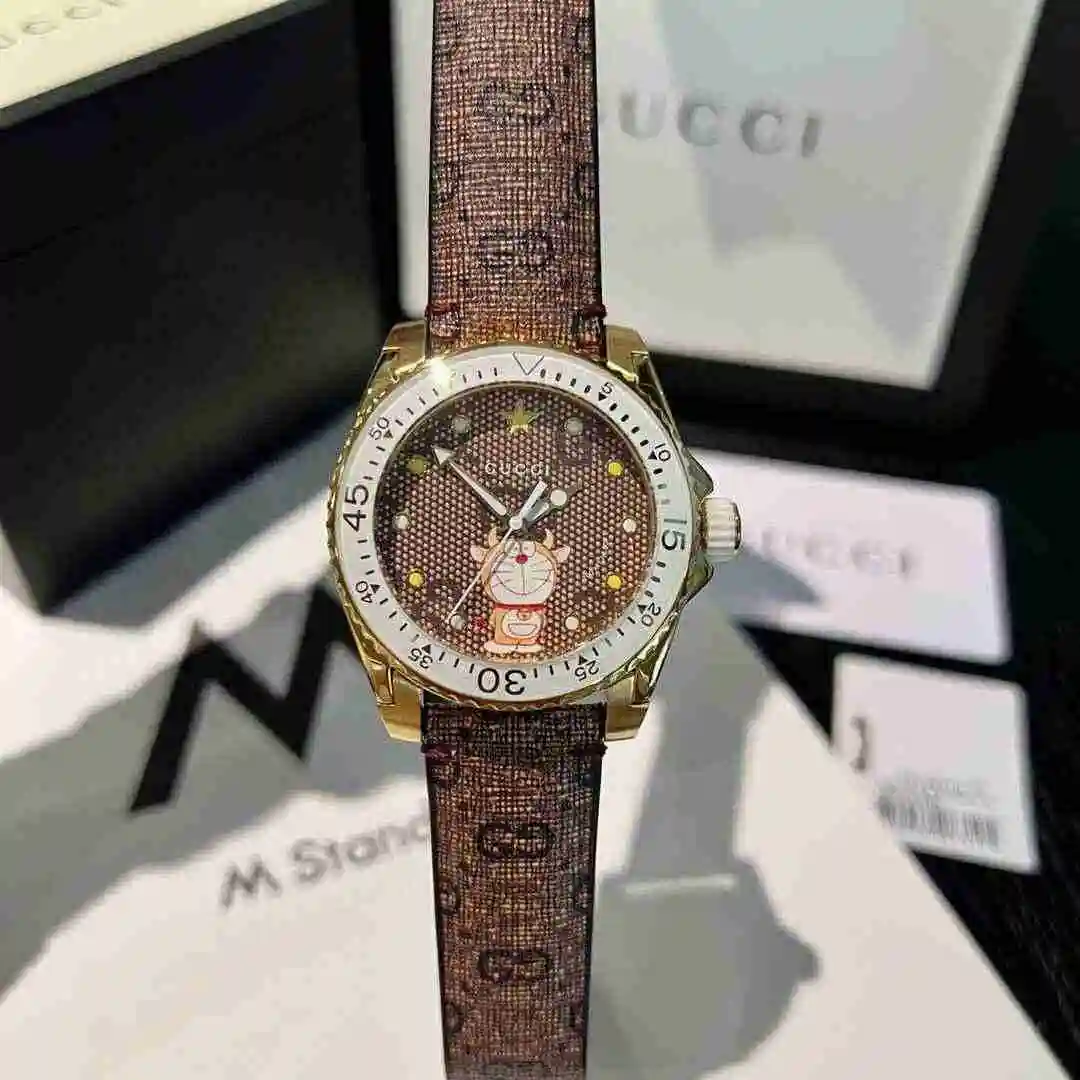 General Watches GUCCI Gucci Watch Couple Watch Paired with Original Fully Automatic Mechanical Movement Top grade 316 Precision Steel Case Case with Mineral Super Strong Mirror Diameter 40mm KK04250 2 view 6