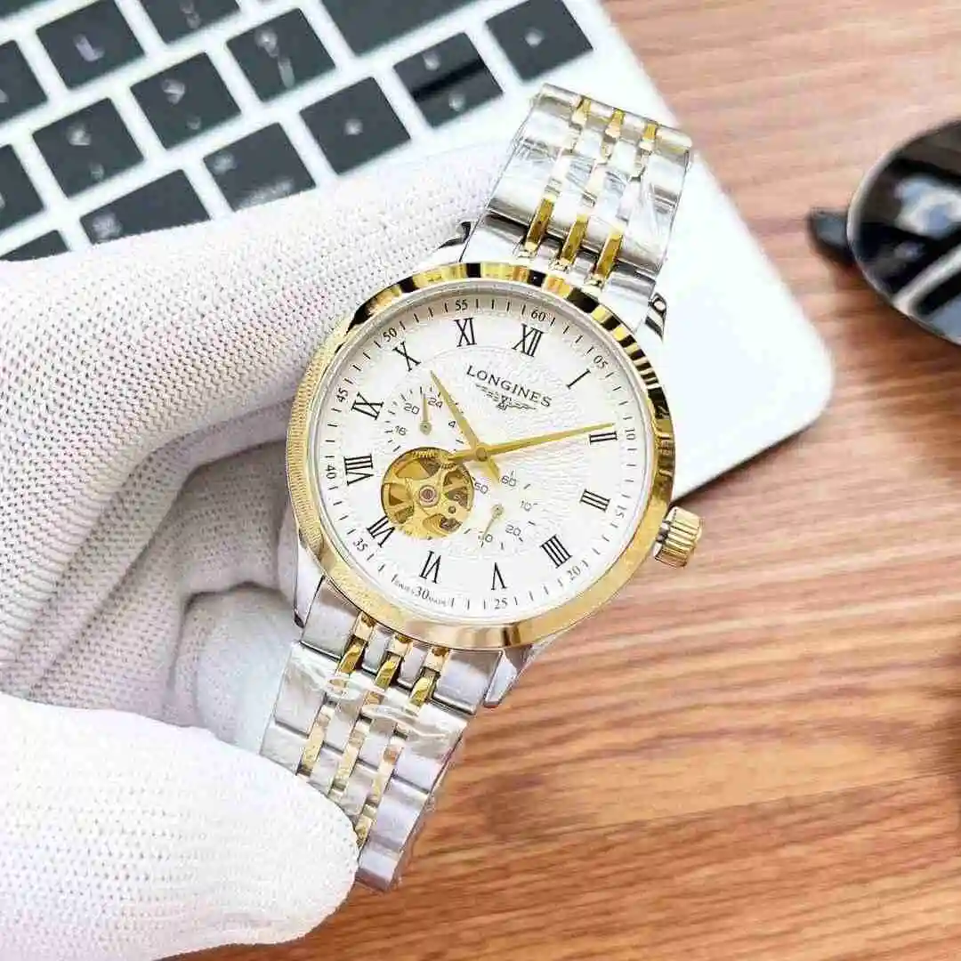 General Watches Longines watch for men with original fully automatic mechanical movement, top grade 316 precision steel case with mineral super strong mirror diameter of 39mm KK05250 view 5