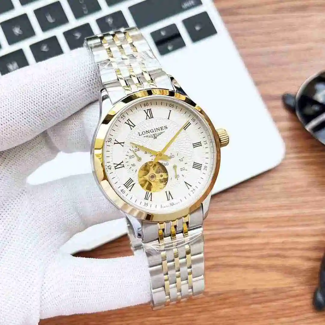 General Watches Longines watch for men with original fully automatic mechanical movement, top grade 316 precision steel case with mineral super strong mirror diameter of 39mm KK05250 view 6