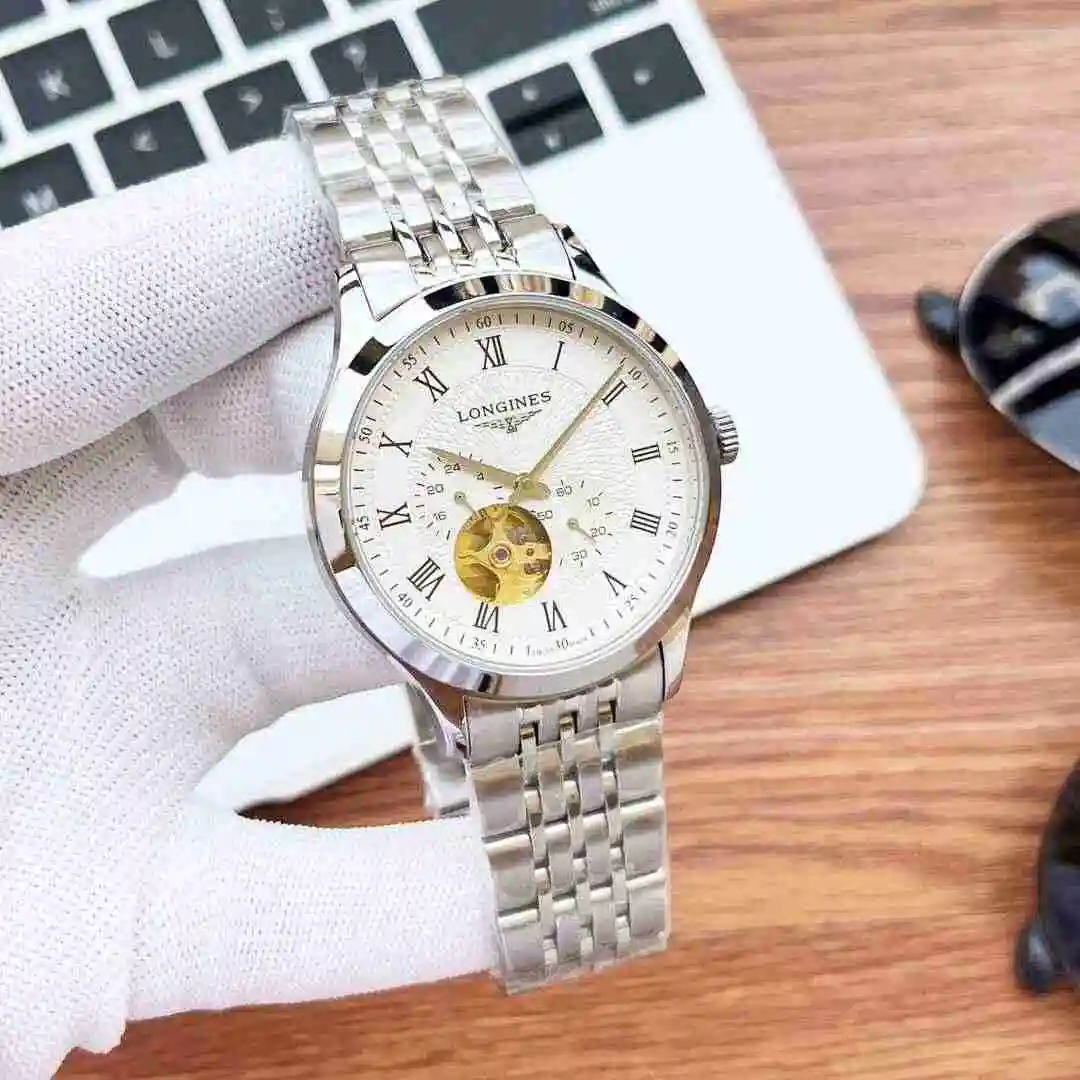 General Watches Longines watch for men with original fully automatic mechanical movement, top grade 316 precision steel case with mineral super strong mirror diameter of 39mm KK05250 view 8