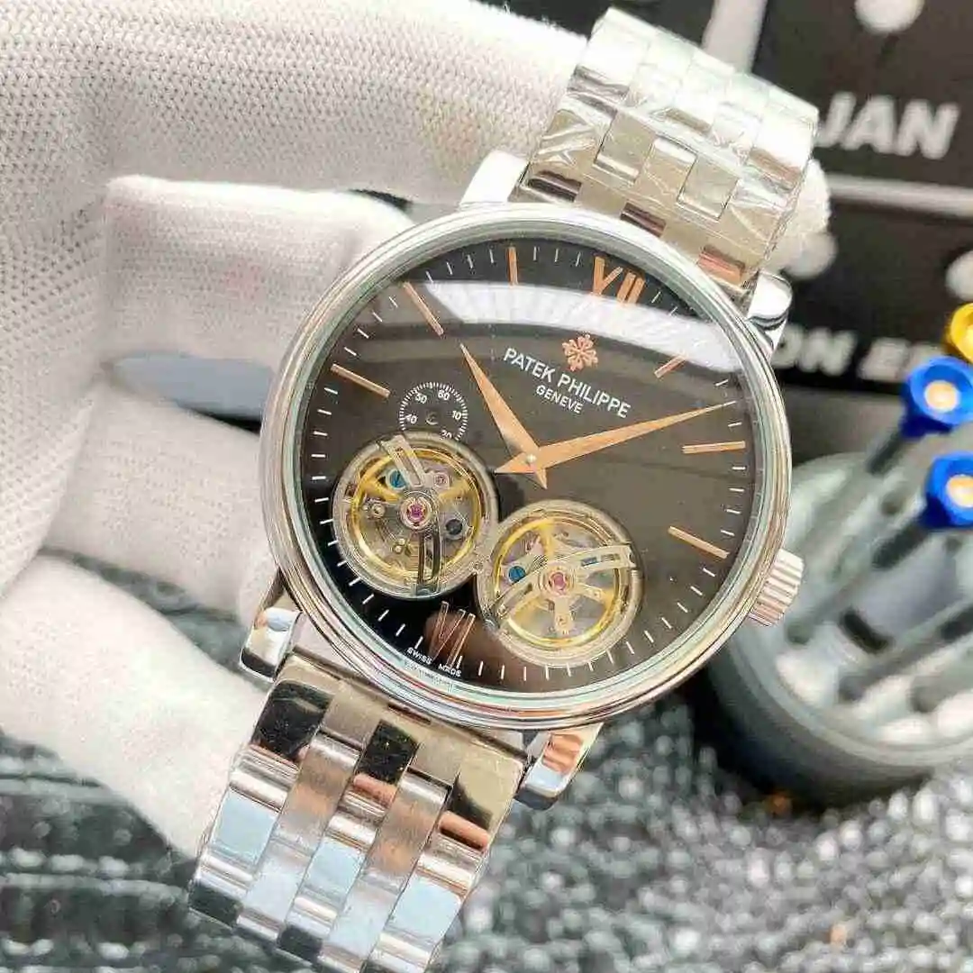 General Watches Patek Philippe Watch Men's Watch Paired with Original Fully Automatic Mechanical Movement Top Grade 316 Precision Steel Case Case with Mineral Super Strong Mirror Diameter 42mm KK06150 view 5