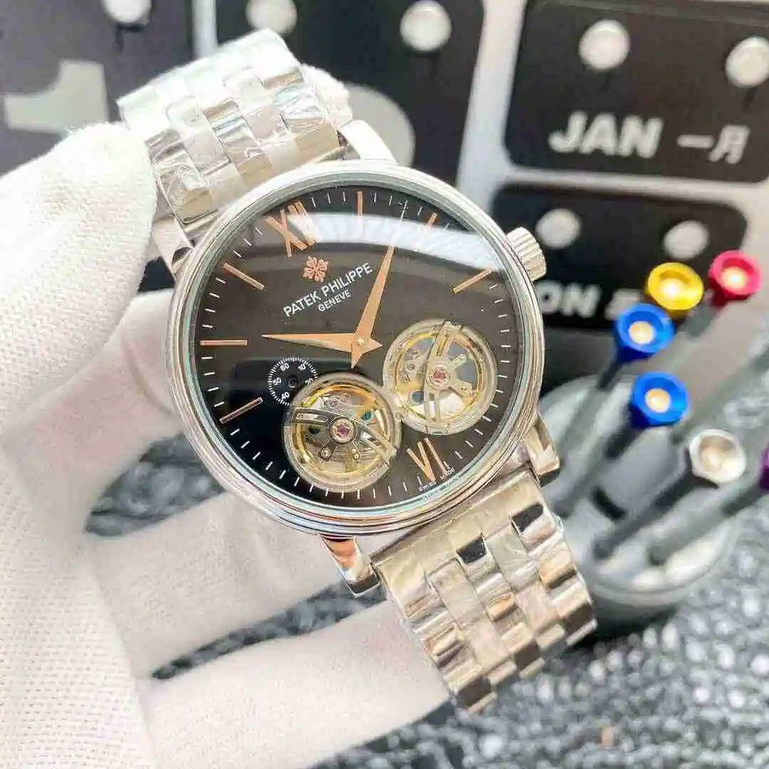 General Watches Patek Philippe Watch Men's Watch Paired with Original Fully Automatic Mechanical Movement Top Grade 316 Precision Steel Case Case with Mineral Super Strong Mirror Diameter 42mm KK06150 view 6