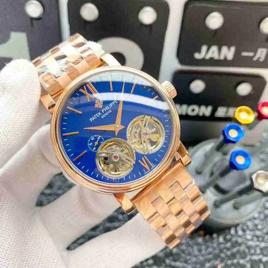 General Watches Patek Philippe Watch Men's Watch Paired with Original Fully Automatic Mechanical Movement Top Grade 316 Precision Steel Case Case with Mineral Super Strong Mirror Diameter 42mm KK06150 view 8