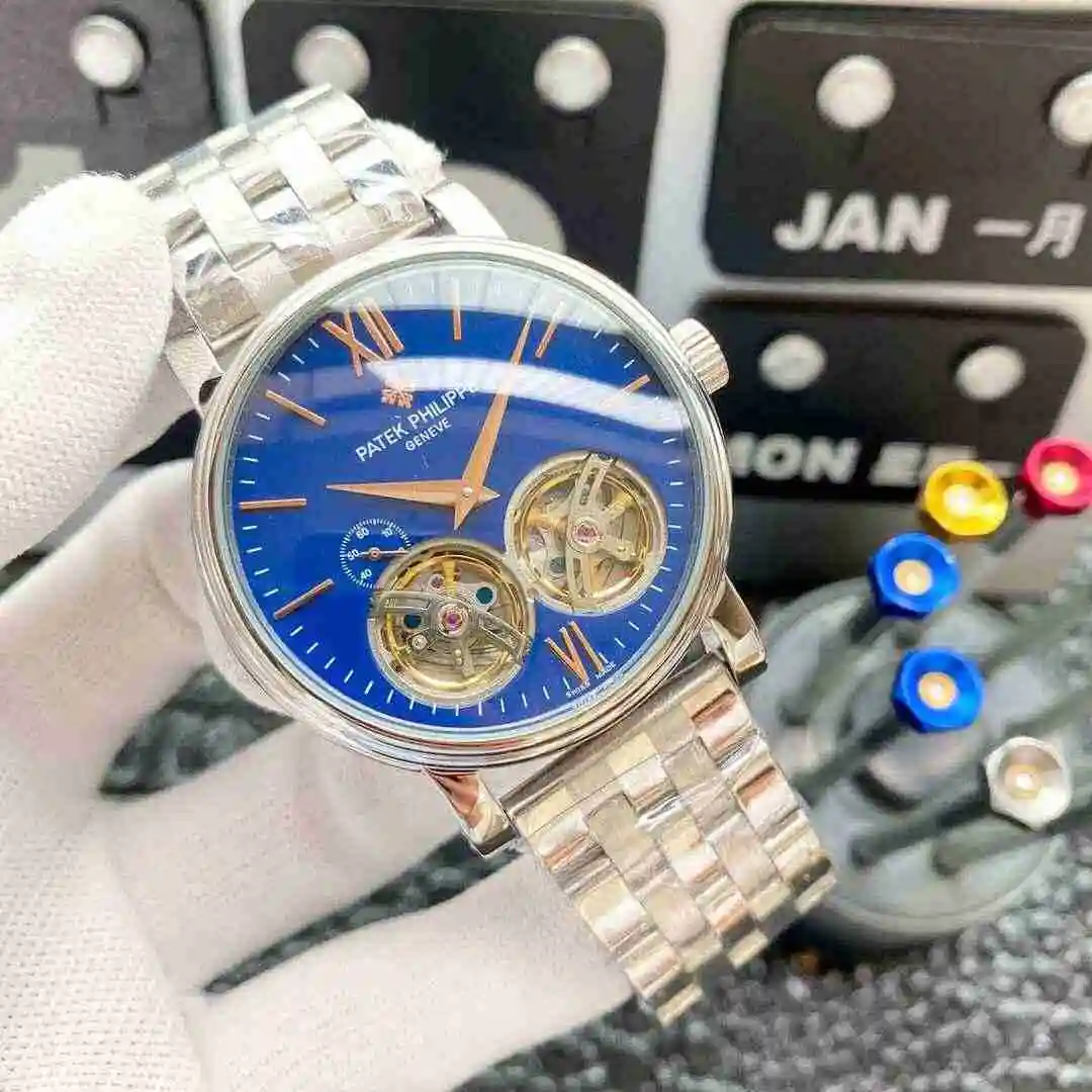 General Watches Patek Philippe Watch Men's Watch Paired with Original Fully Automatic Mechanical Movement Top Grade 316 Precision Steel Case Case with Mineral Super Strong Mirror Diameter 42mm KK06150 view 9