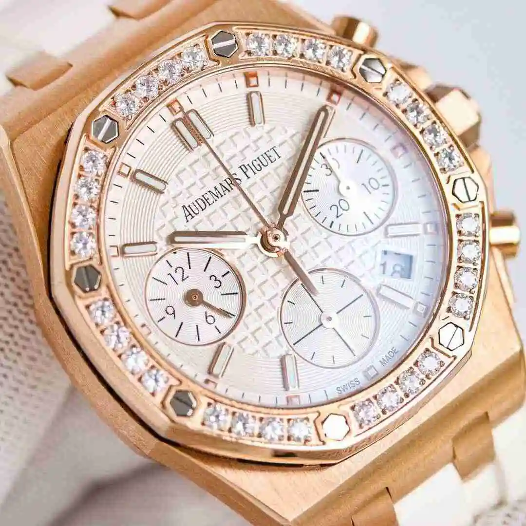 General Watches Audemars Piguet Aibi Watch Women's Watch Paired with Original Fully Automatic Mechanical Movement Top Grade 316 Precision Steel Case with Mineral Super Strong Mirror Diameter 37mm kk view 6