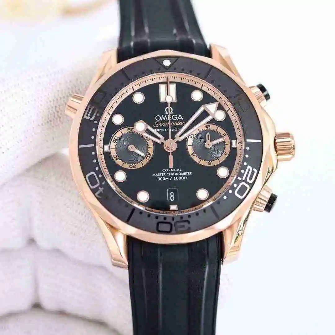 General Watches Omega Watch Men's Watch Paired with Original Fully Automatic Mechanical Movement Top Grade 316 Precision Steel Case with Mineral Super Strong Mirror Diameter 44mm kk012500 view 6
