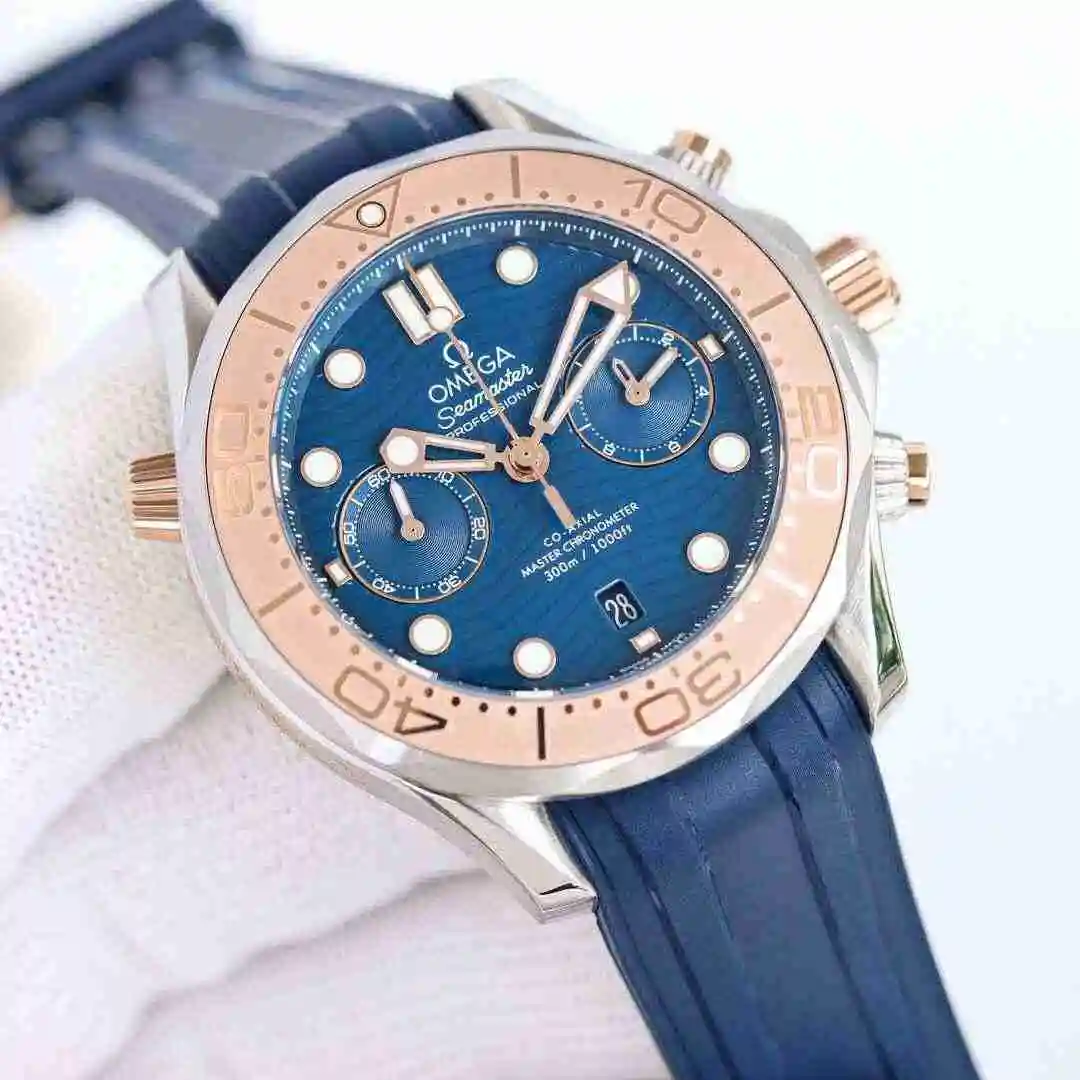 General Watches Omega Watch Men's Watch Paired with Original Fully Automatic Mechanical Movement Top Grade 316 Precision Steel Case with Mineral Super Strong Mirror Diameter 44mm kk012500 view 9